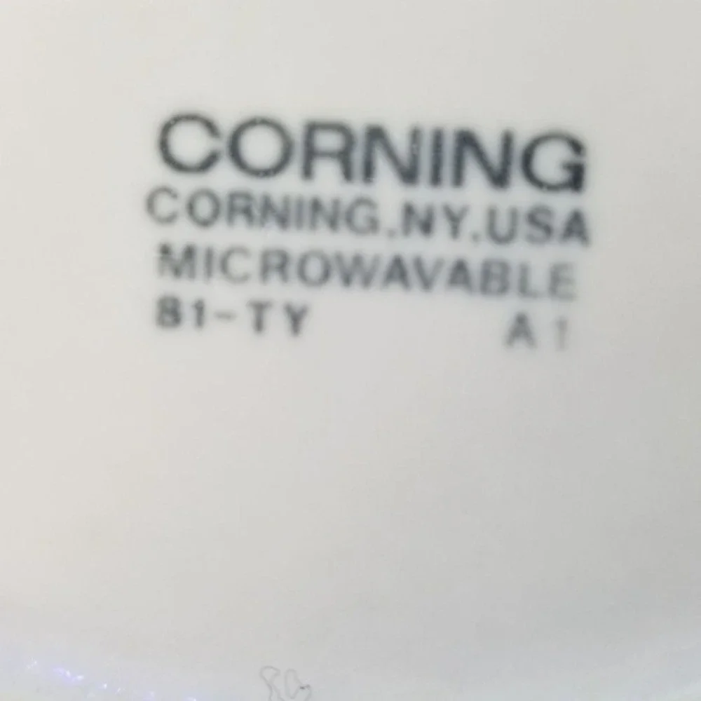 Corning Cream‎ Pitcher White Stoneware B1-TY Vintage Microwave Safe Ceramic